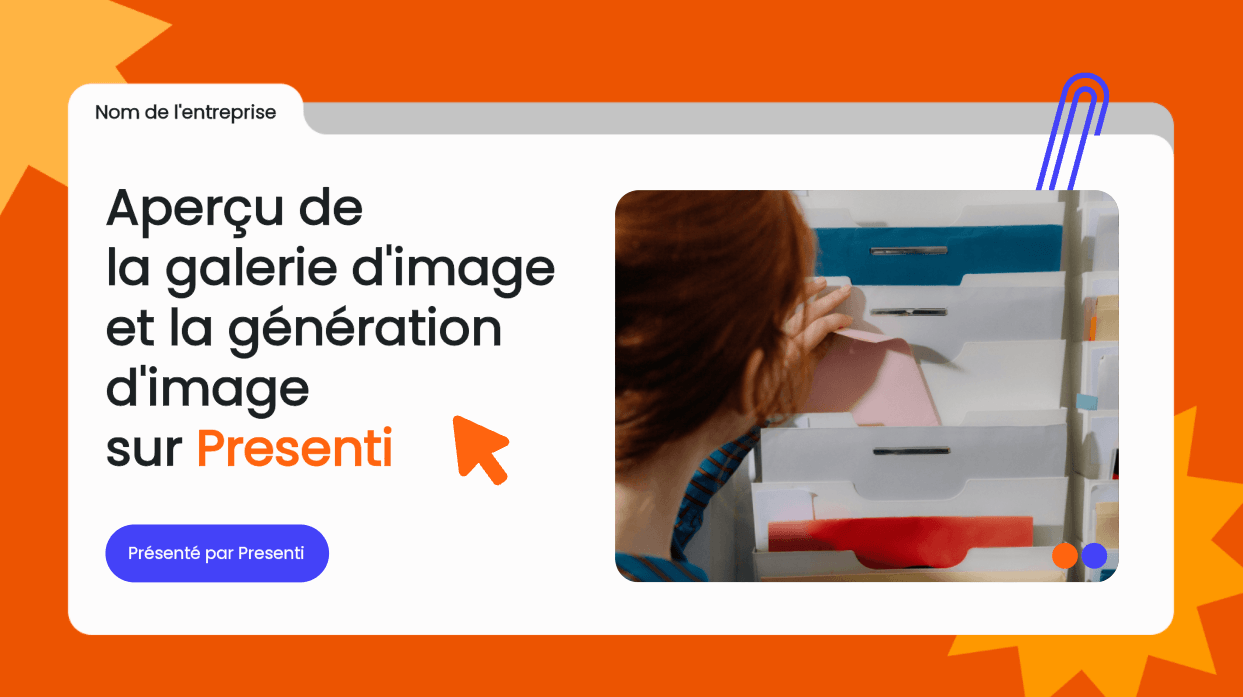 Aperçu de Presenti : découvrez la galerie d’images et la génération par IA