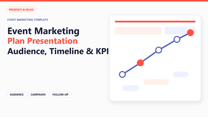 Event Marketing Plan Presentation Template: Audience, Timeline, and KPIs