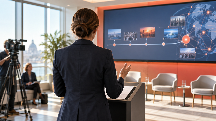 Example public relations pitch timeline showing hook, proof, media, and ask