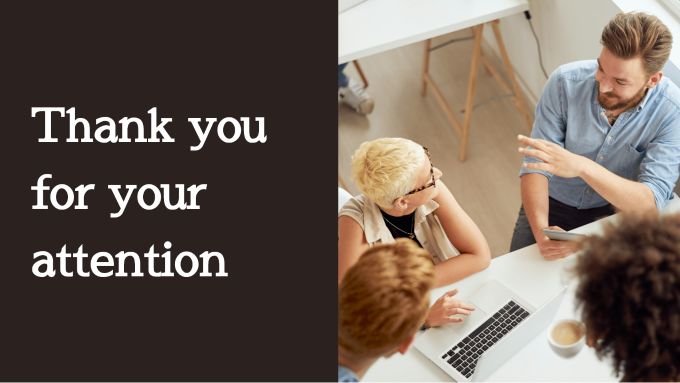 プレゼン 最後 の スライド