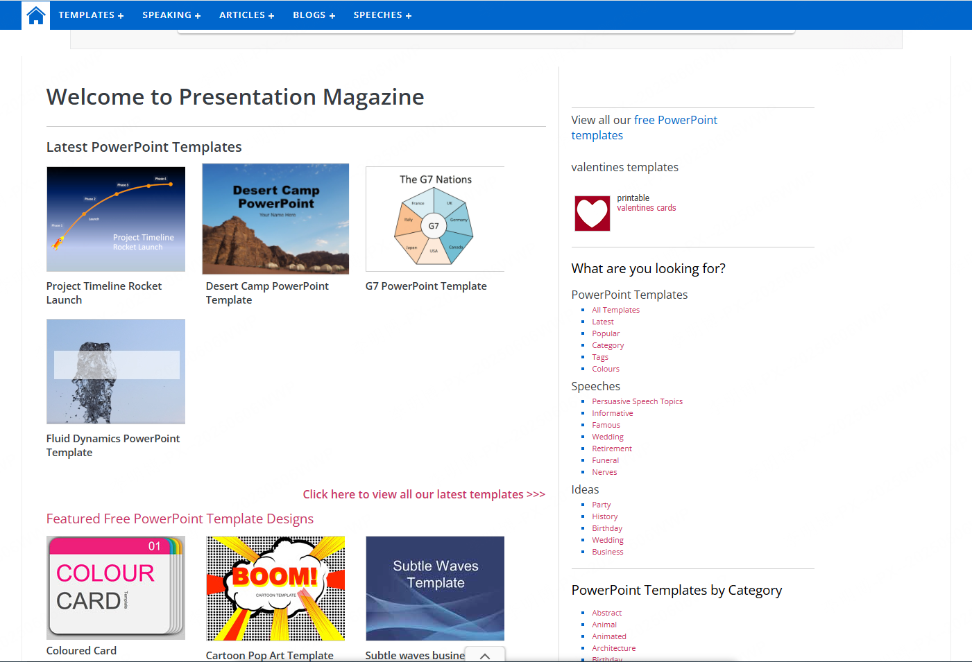 presentation magazine