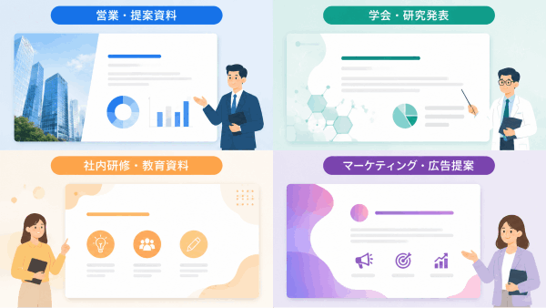シーン・業種別のおすすめ背景スタイル
