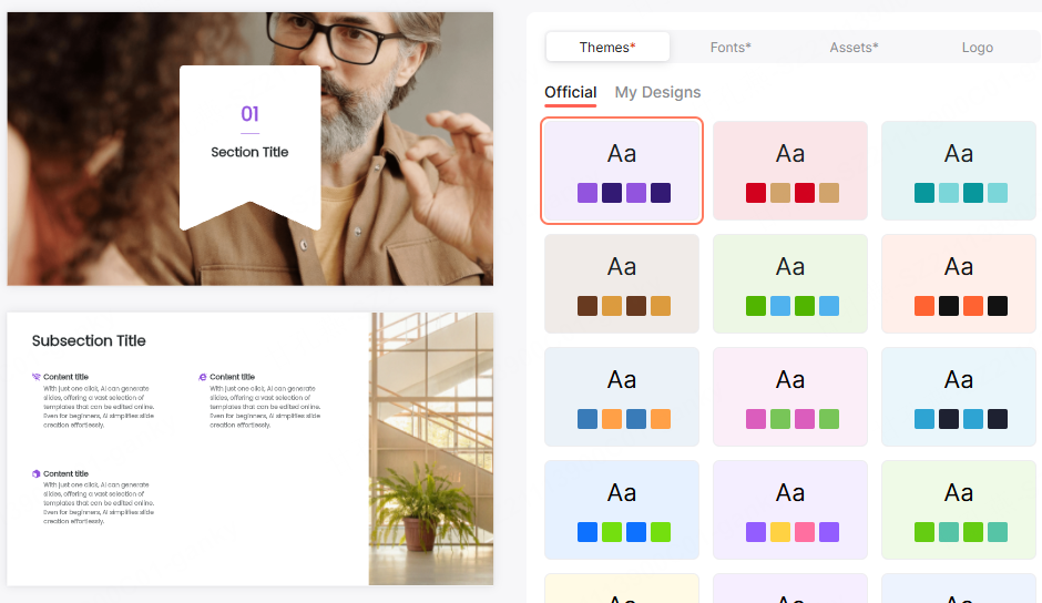 custom brand presentation template