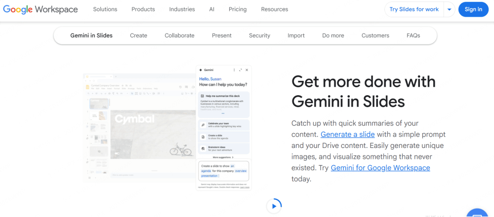 google slides ai maker