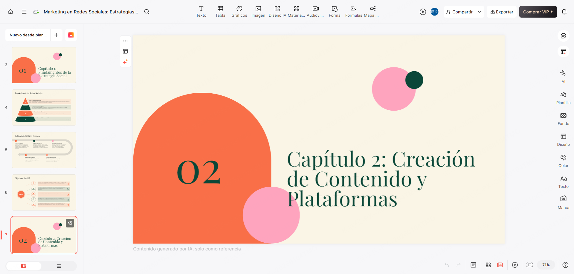 generador de presentación con ia