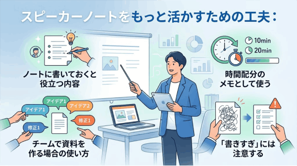 スピーカーノートをもっと活かすための工夫
