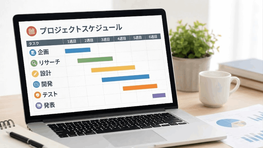パワポ スケジュール