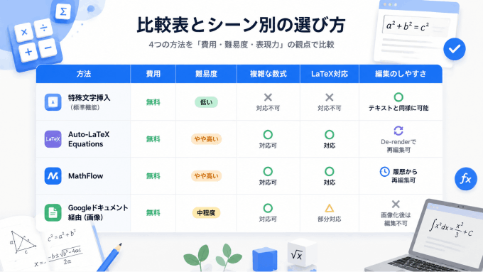 googleスライドに数式を挿入