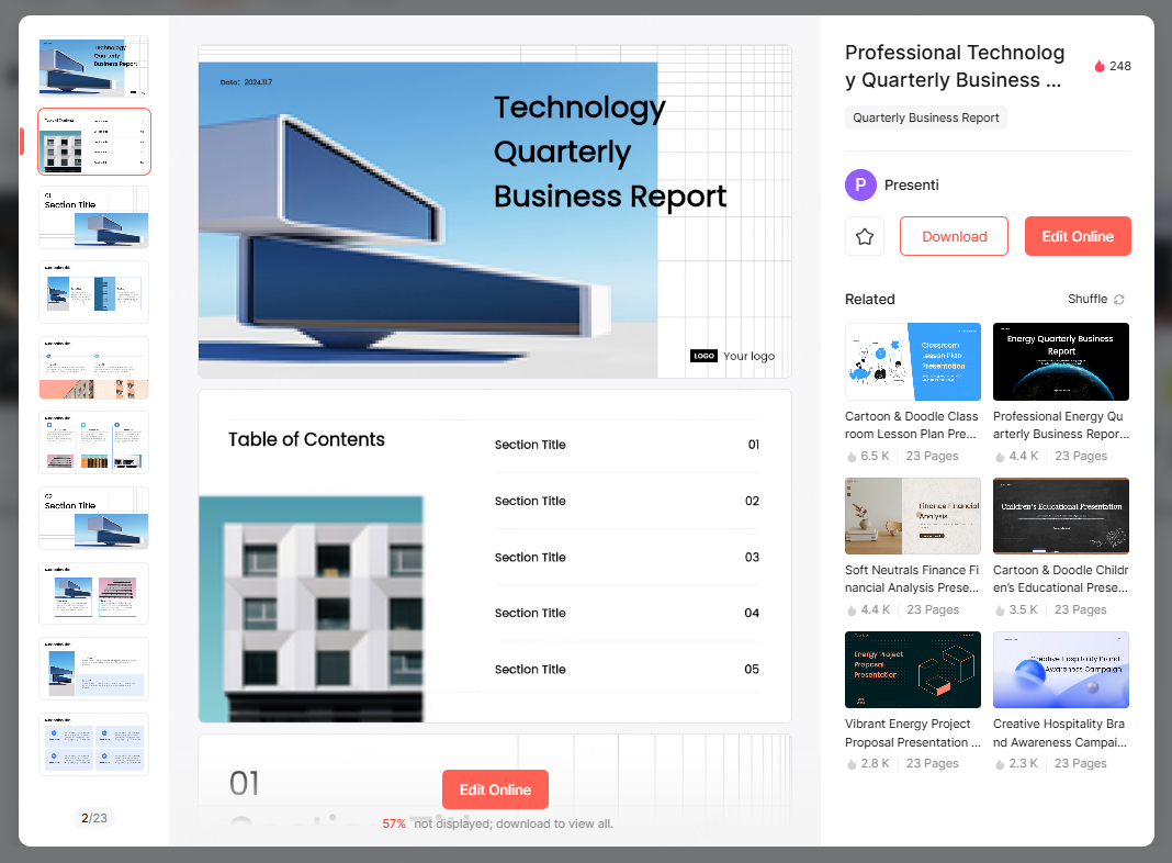 business ppt templates