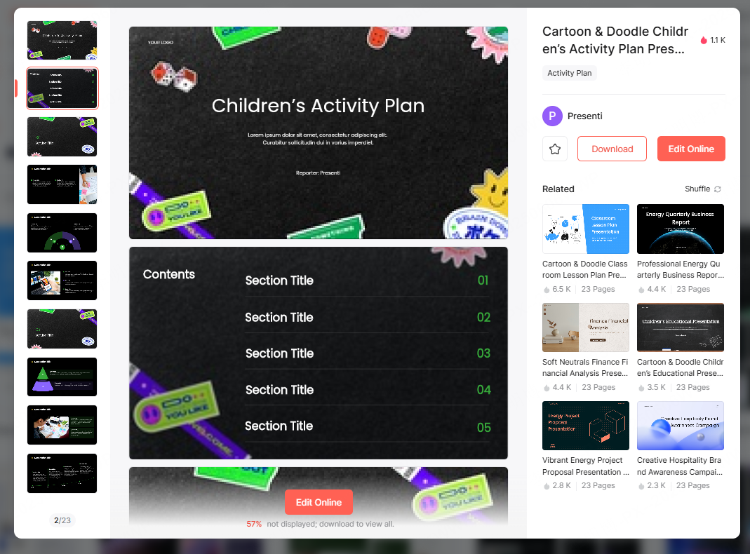 cartoon ppt templates