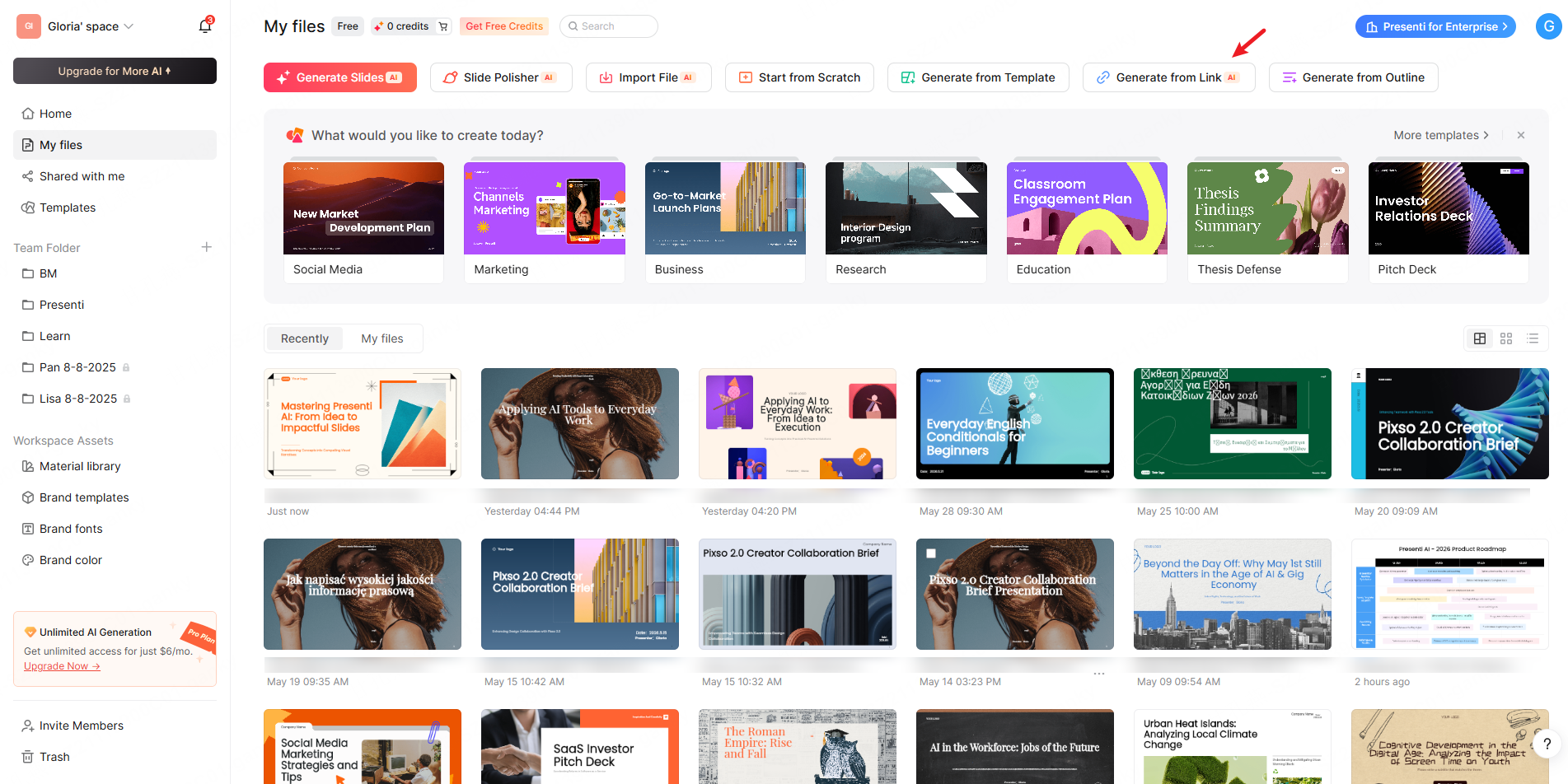 url to presentation convertor