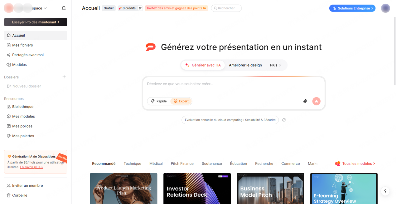 ia pour faire des powerpoint