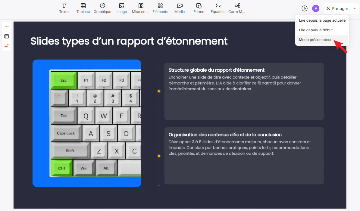 mode présentateur ppt