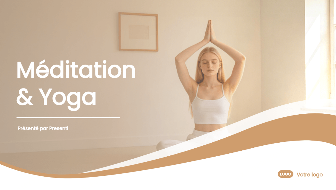 Modèles de Présentation Yoga et Méditation : Créez des Diaporamas Zen avec l'IA