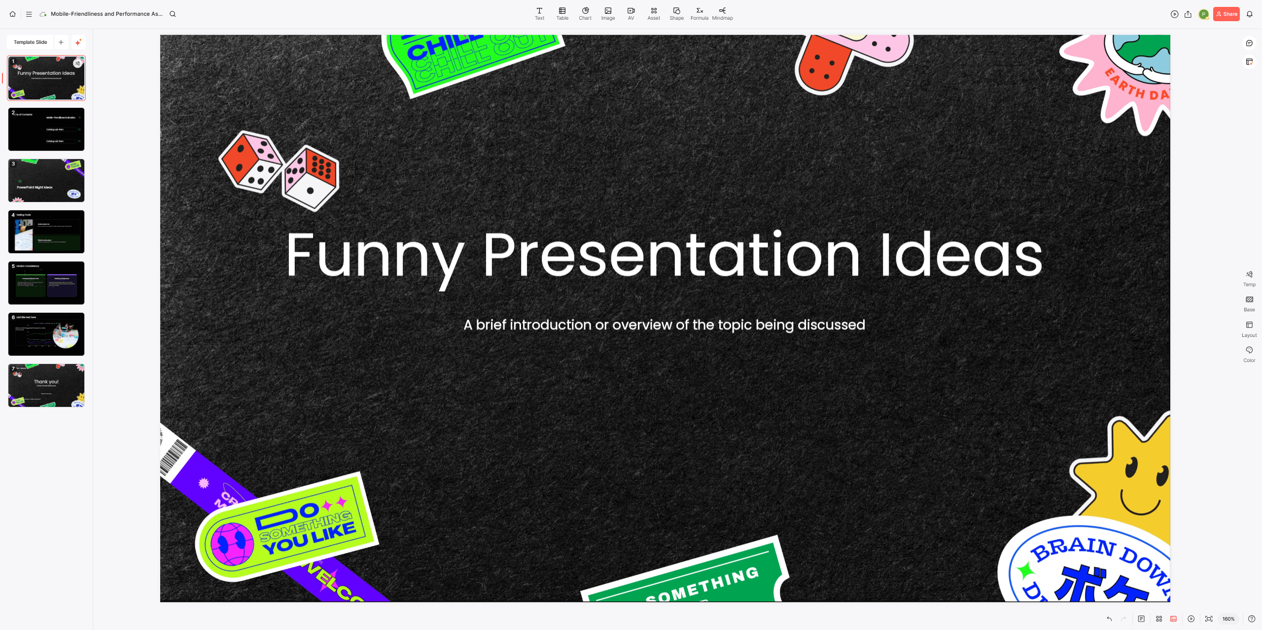 powerpoint night ideas