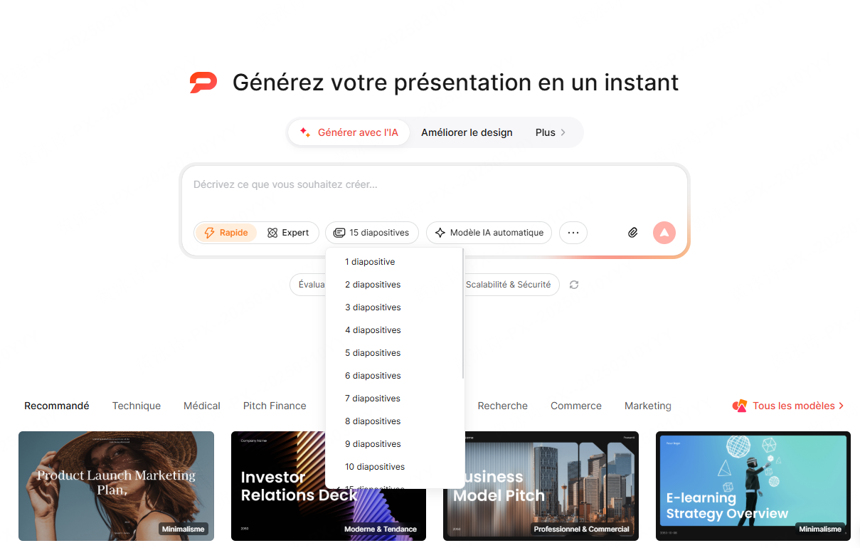 modèle présentation plan marketing