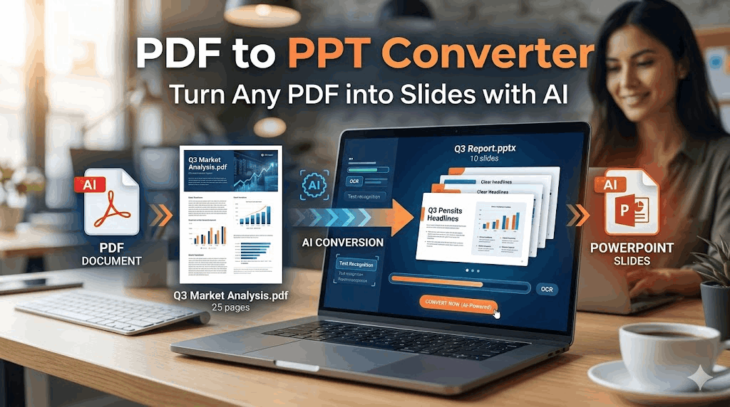 PDF to PPT Converter: Turn Any PDF into Slides with AI
