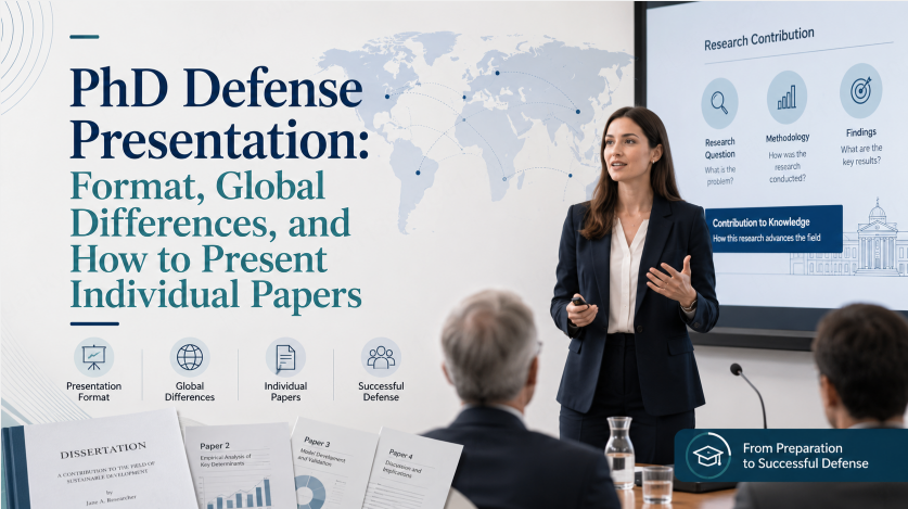 PhD Defense Presentation: Format, Global Differences, and How to Present Individual Papers