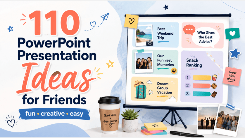 110 PowerPoint Presentation Ideas for Friends