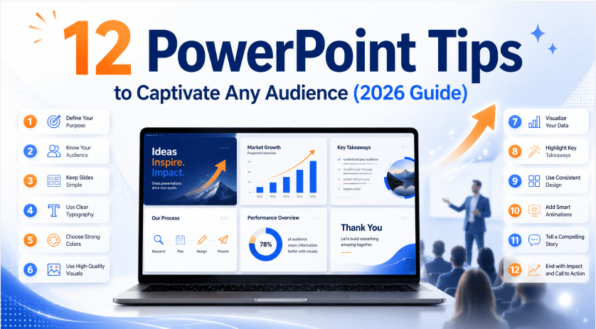 12 Presentation Design Tips to Captivate Any Audience (2026 Guide)