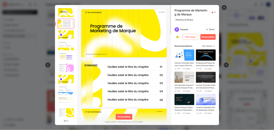 Programme de Marketing de Marque
