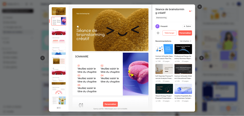 Séance de brainstorming créatif