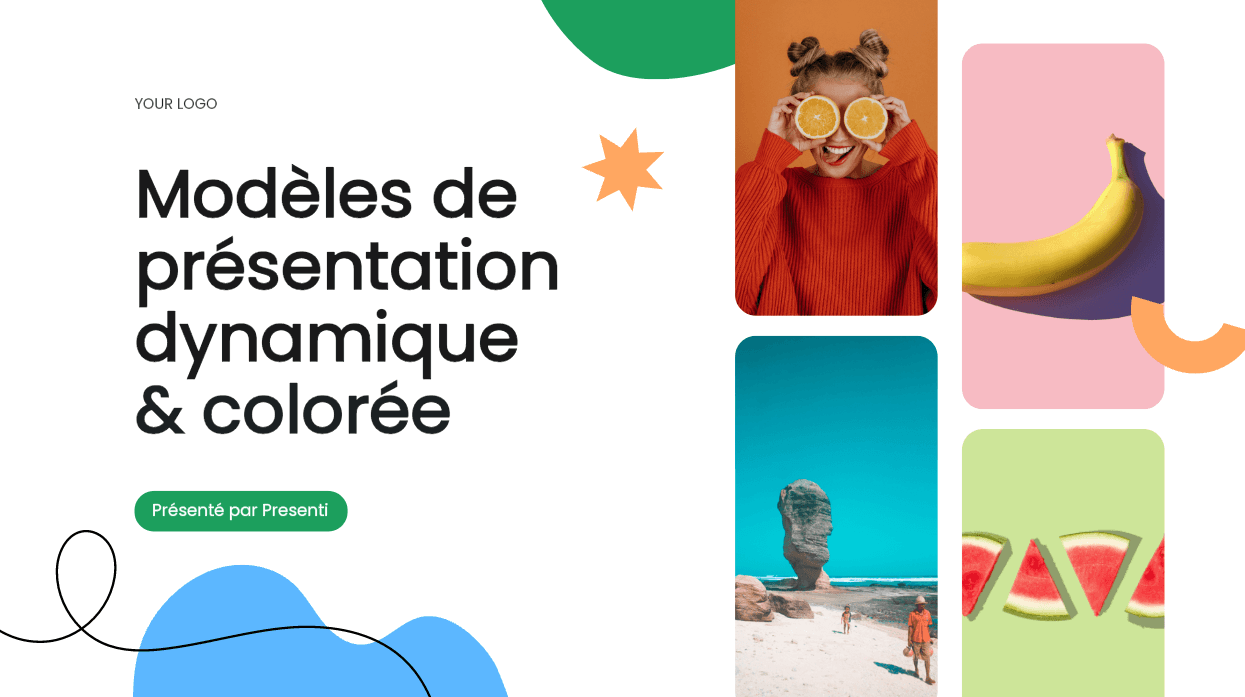 12 modèles colorés pour une présentation dynamique