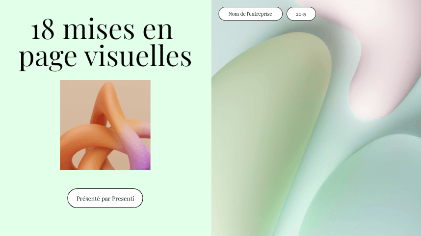 10 mises en page pour une présentation visuelle avec moins de texte