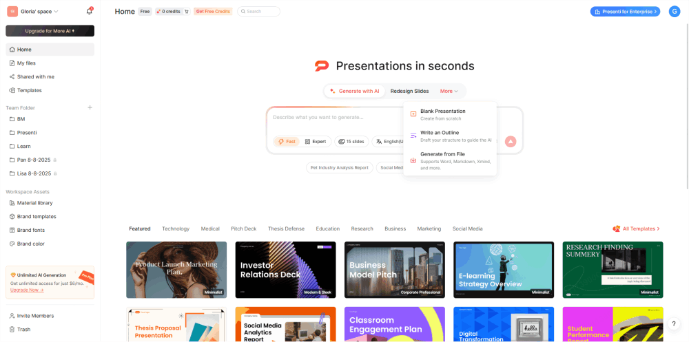 Presenti: Best AI-First Presentation Maker Online for Speed and Quality