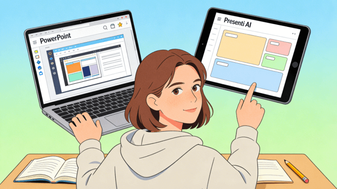 Presenti AI vs PowerPoint : Quel outil choisir pour ses études en 2026 ?