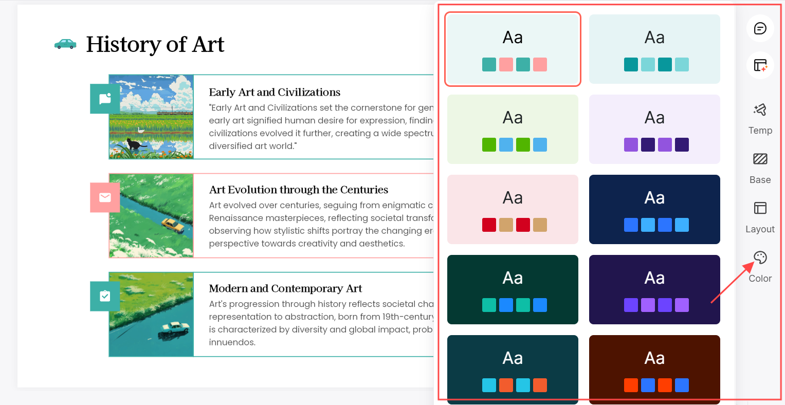 mind map to presentation