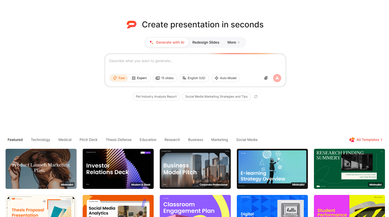 presenti ai presentation maker