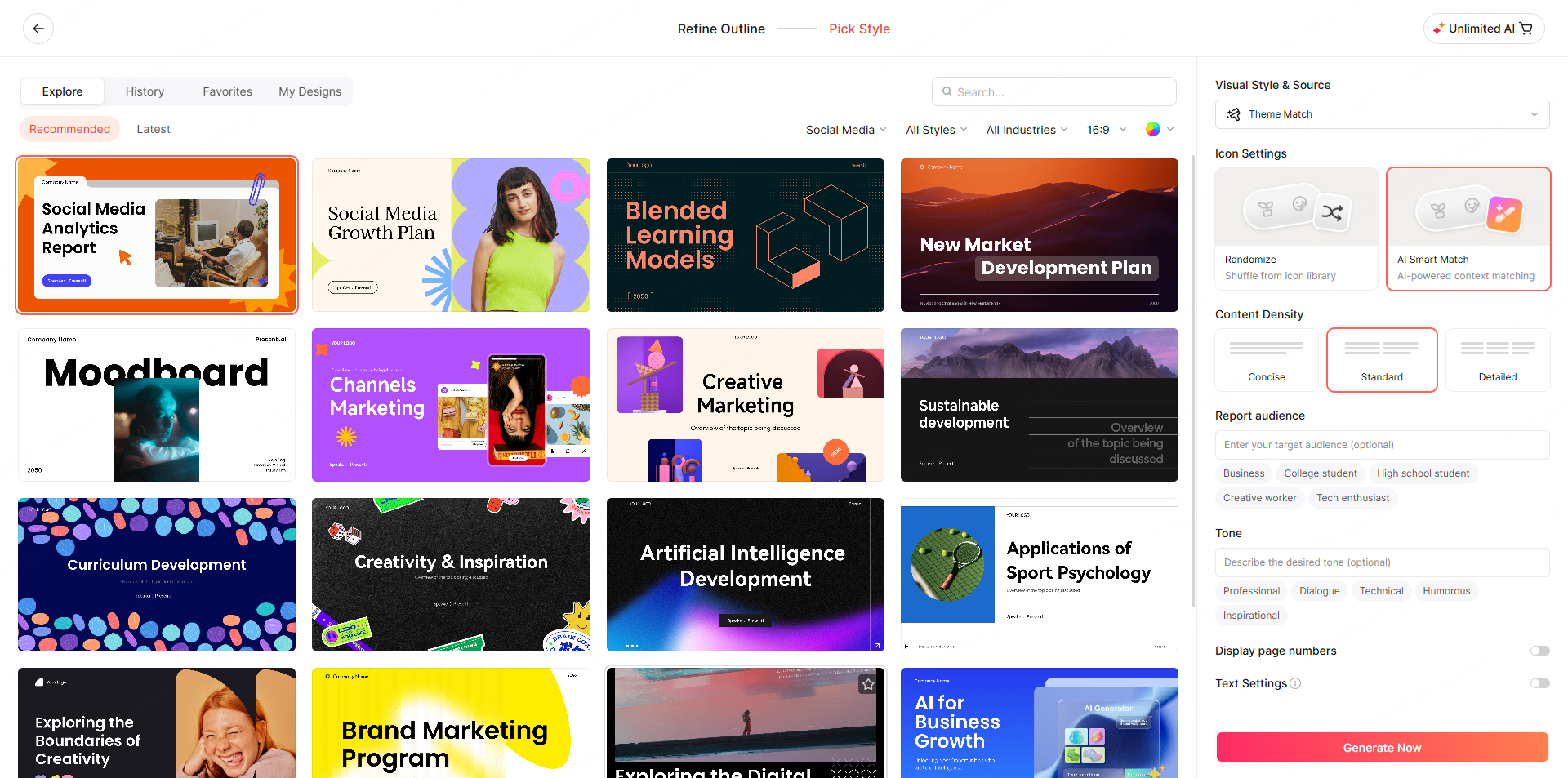 presentation topics templates