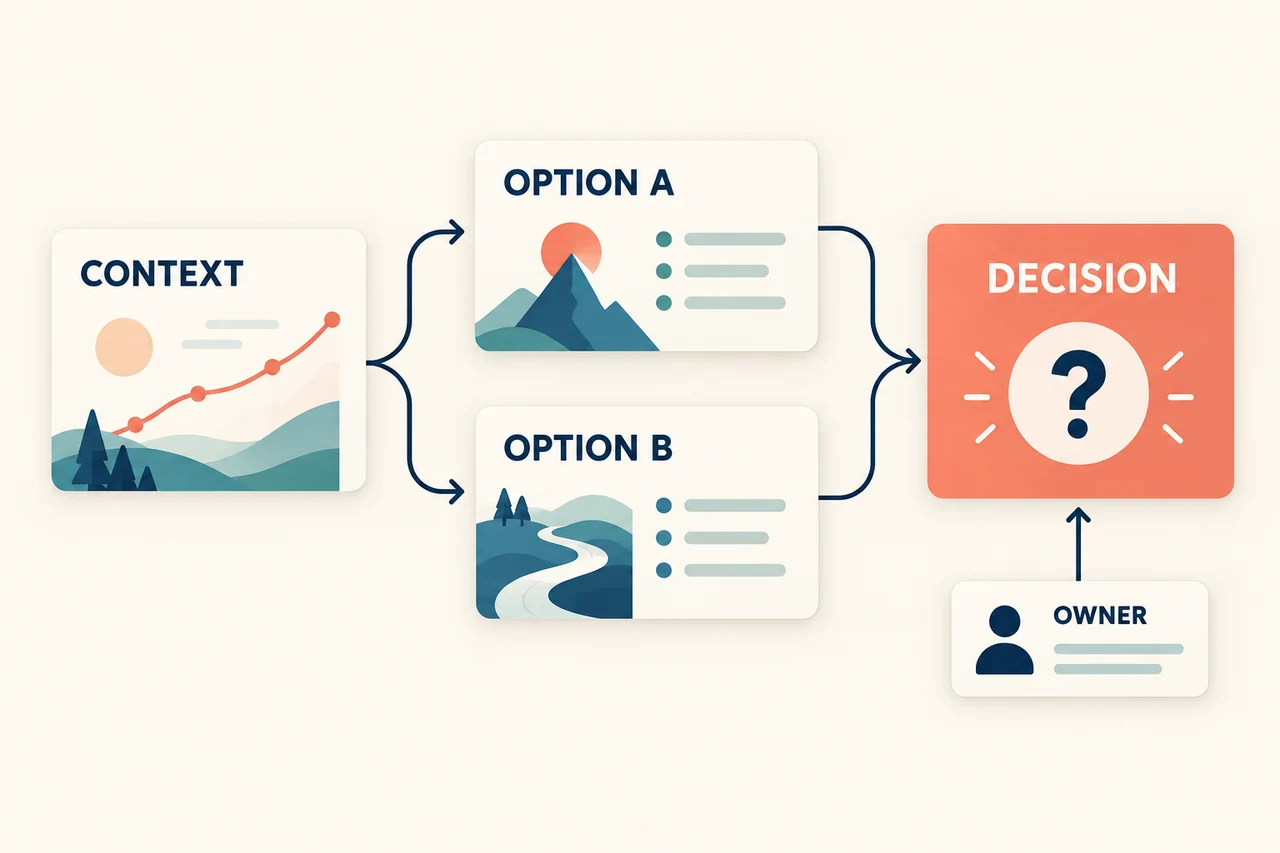 Board Meeting Presentation: Build a Deck Around the Decisions