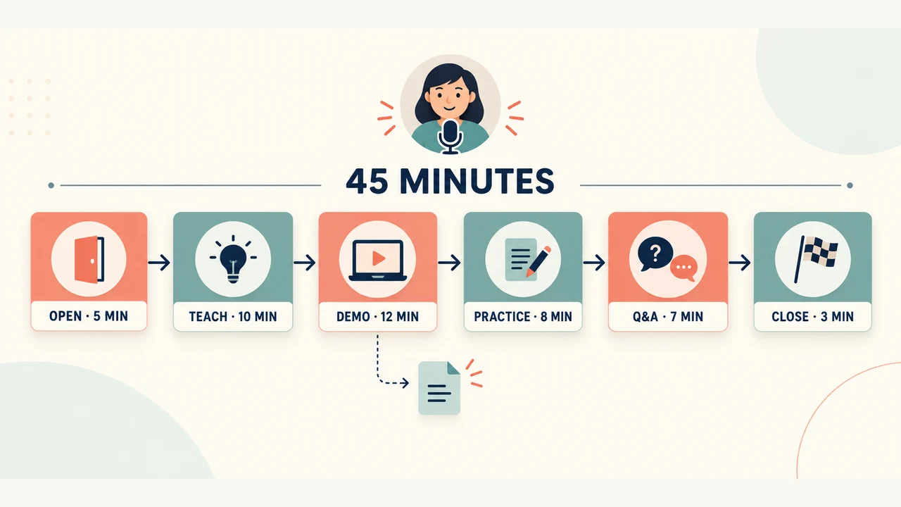 Webinar Presentation: A 45-Minute Plan, Slide Outline, and Run of Show