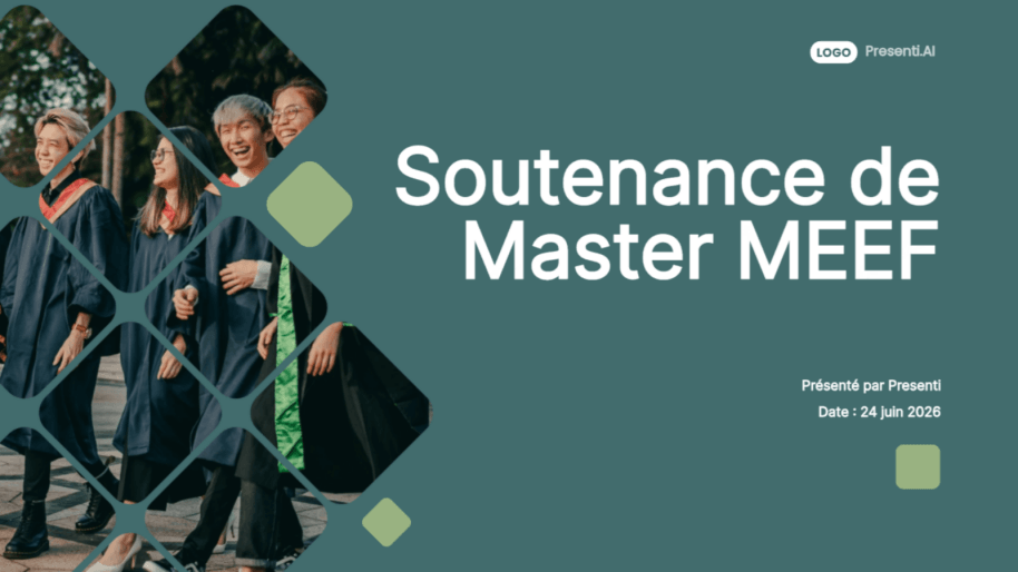 Soutenance de Master MEEF (Enseignement) : Concevoir le diaporama de son projet professionnel