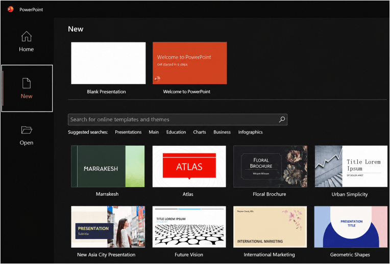 how to make a slideshow in powerpoint step1