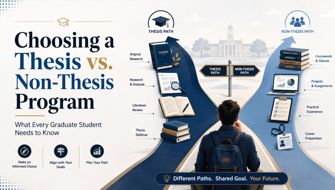 Choosing a Thesis vs. Non-Thesis Program: What Every Graduate Student Needs to Know