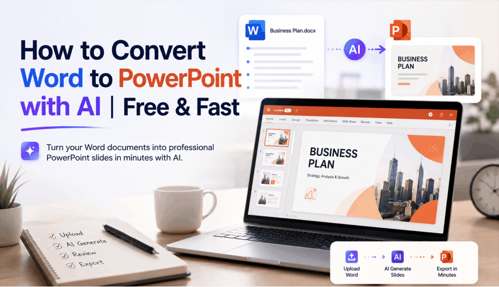 How to Convert Word to PowerPoint with AI | Free & Fast