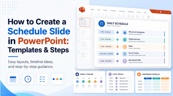 How to Create a Schedule Slide in PowerPoint (Templates & Steps)