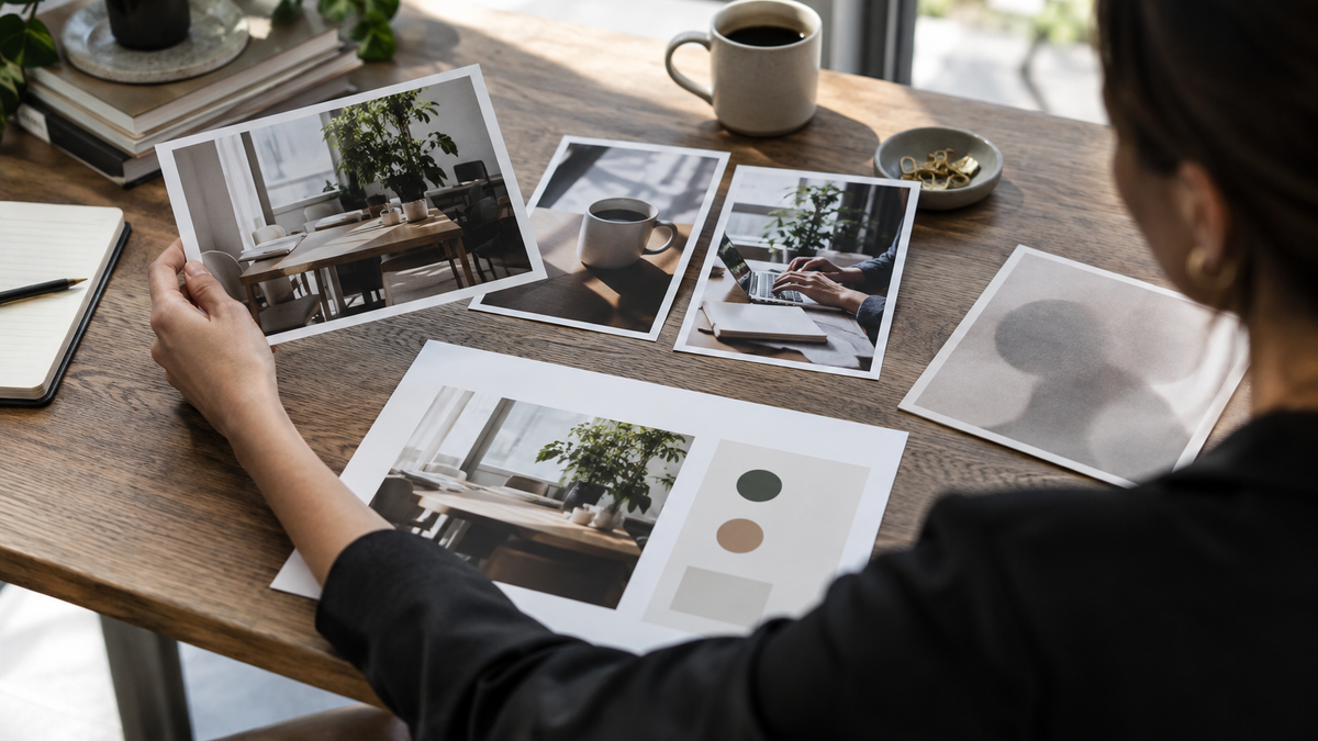 Sélection d'un visuel professionnel sobre pour remplacer une image trop générique