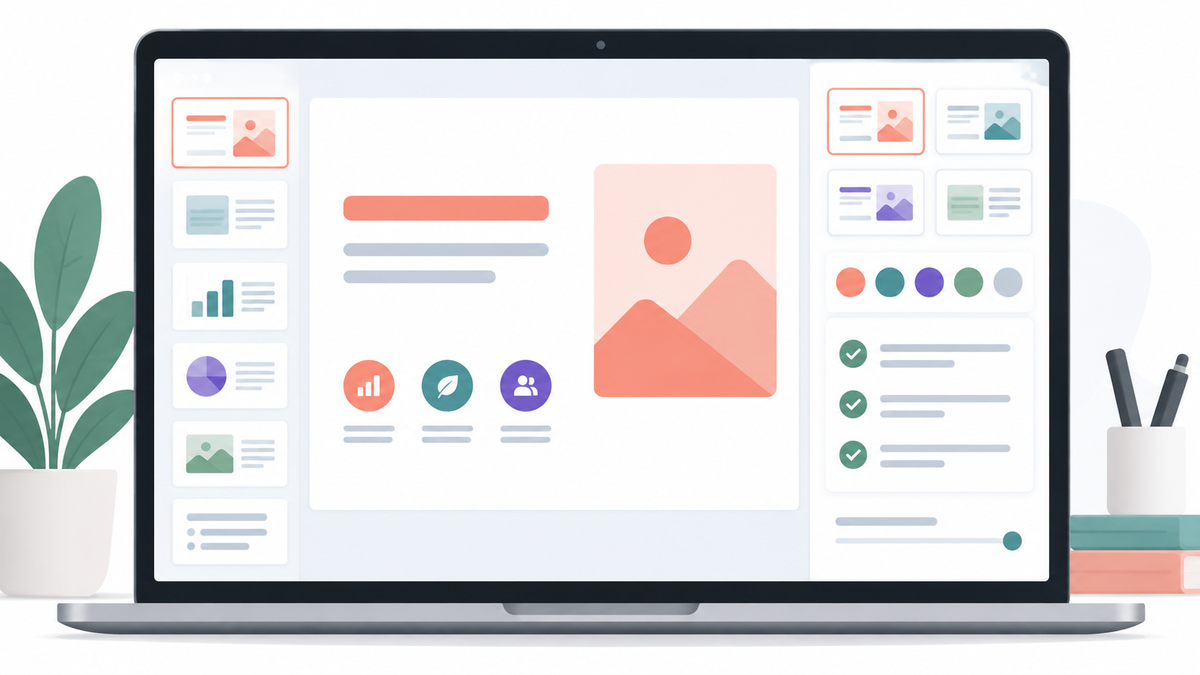 Équipe choisissant un template avec une grille de critères professionnels