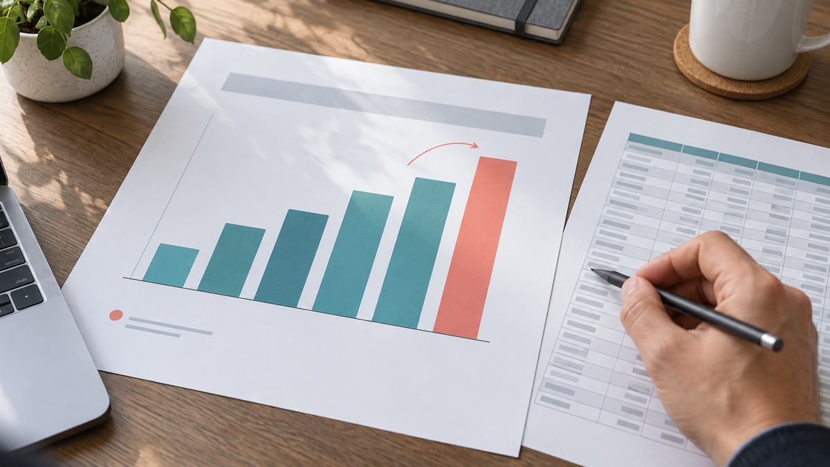 Graphique professionnel accompagné d'une conclusion, d'une unité et d'une source