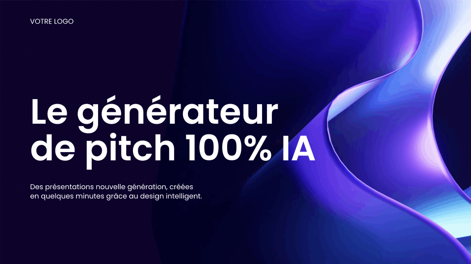 Créateur de Pitch Deck Natif IA