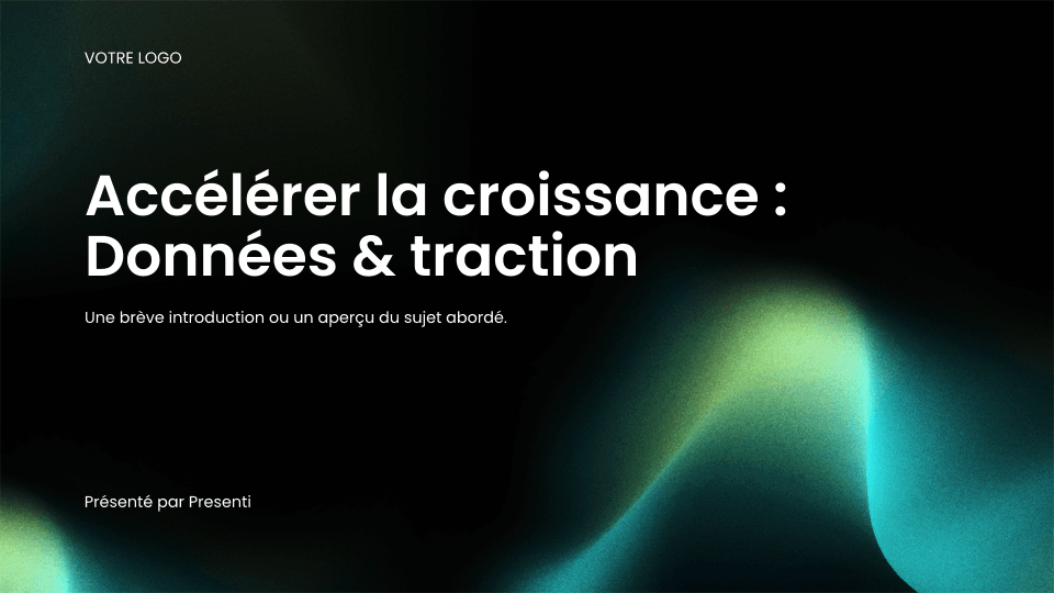 Slides de Données et Traction pour la Mise à l'Échelle