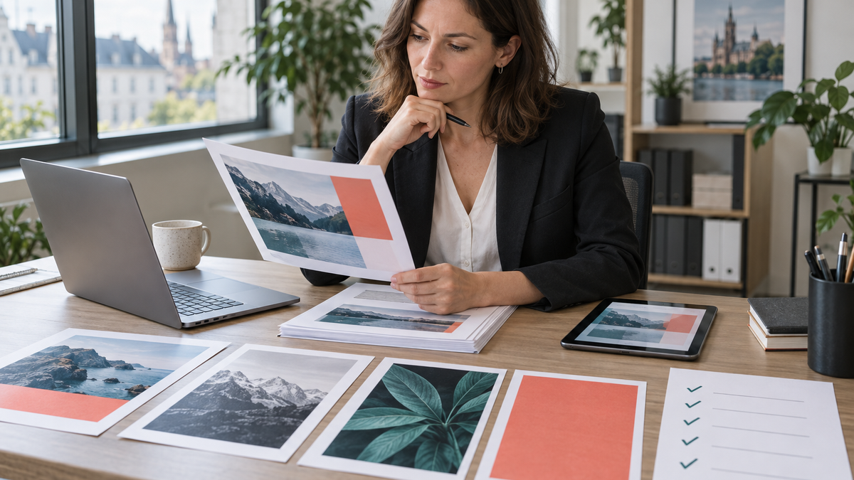 Contrôle final d'une présentation professionnelle avant export en plusieurs formats