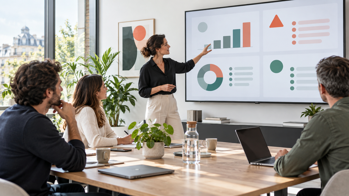 Rapport hebdomadaire : structure, modèle et présentation PowerPoint