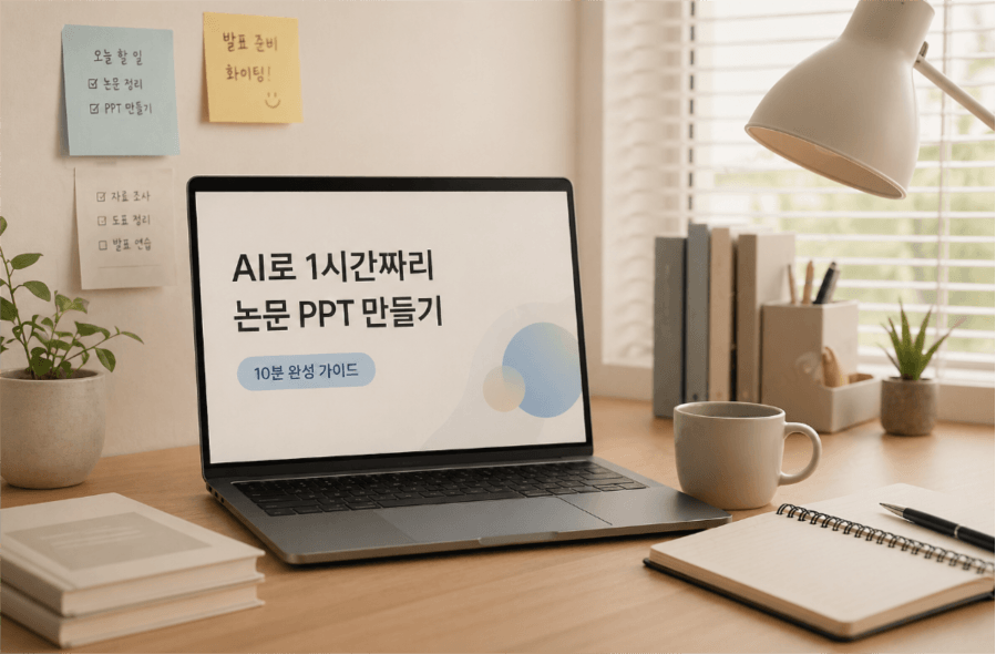 논문 ppt 만들어 주는 ai로 1시간짜리 작업, 10분에 끝내기