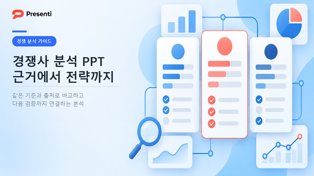 경쟁사 분석 PPT, 기능 목록을 근거 있는 전략 선택으로 바꾸는 법