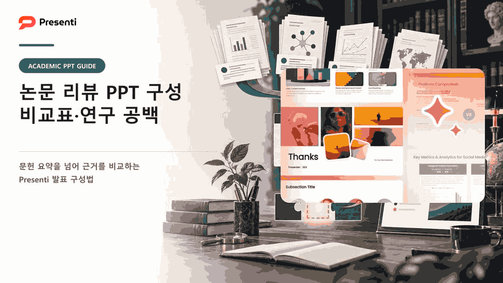 논문 리뷰 PPT, 논문 요약을 넘어 비교와 연구 공백을 보여 주는 법